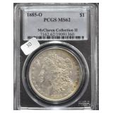 1885 O PCGS MS62 MORGAN DOLLAR
