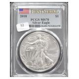 2018 PCGS MS70 SILVER EAGLE