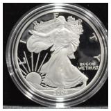 2004 W PROOF SILVER EAGLE W BOX PAPERS