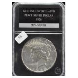1926 S PEACE DOLLAR AU