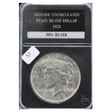 1924 PEACE DOLLAR CHOICE BU