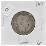 1909 BARBER QUARTER G