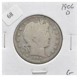 1906 D BARBER HALF DOLLAR G