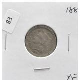 1881 3 CENT PIECE XF