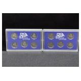 TWO PROOF QUARTER SETS 03 05