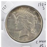1922 S PEACE DOLLAR CHOICE BU