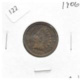 1906 INDIAN HEAD CENT AU