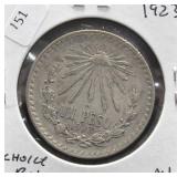 1923 SILVER PESO AU