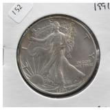 1991 SILVER EAGLE GEM