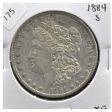 1884 S MORGAN DOLLAR XF