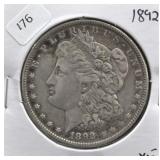1892 MORGAN DOLLAR XF