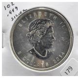 CANADA MAPLE LEAF 1 OZ .999 SILVER