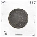 1825 HALF CENT VF P Q