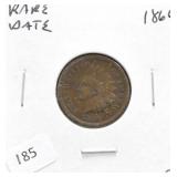 1866 INDIAN HEAD CENT VF