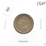 1860 INDIAN HEAD CENT VF
