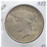 1923 PEACE DOLLAR XF