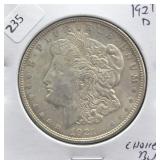 1921 D MORGAN DOLLAR CHOICE BU