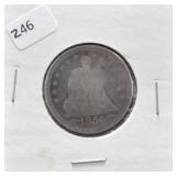 1854 SEATED QUARTER AG