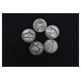ROLL OF SILVER WARTIME NICKELS
