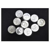 10 40 % SILVER HALF DOLLARS