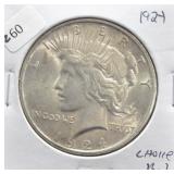 1924 PEACE DOLLAR CHOICE BU