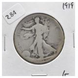 1919 WALKING HALF DOLLAR G