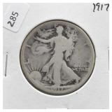 1917 WALKING HALF DOLLAR G