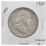 1960 FRANKLIN HALF DOLLAR CHOICE BU