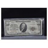 10 $ NATIONAL CURRENCY 1929