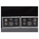 TWO PROOF SETS 1971 1972