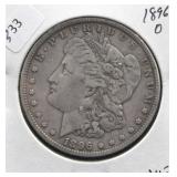 1896 O MORGAN DOLLAR VF