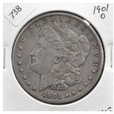 1901 O MORGAN DOLLAR XF