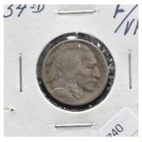 1934 D BUFFALO NICKEL VF