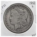 1882 S MORGAN DOLLAR VG