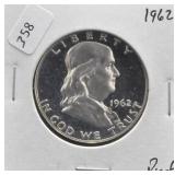 1962 PROOF FRANKLIN HALF DOLLAR