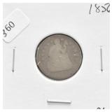 1856 SEATED DIME AG