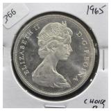 1965 CANADA SILVER DOLLAR CHOICE BU