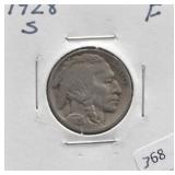 1928 S BUFFALO NICKEL F