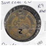 SUN COAL 1 $ VG VERY RARE