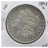 1892 S MORGAN DOLLAR XF