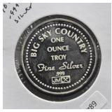 1OZ .999 SILVER ROUND