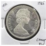 1965 CANADA SILVER DOLLAR CHOICE BU