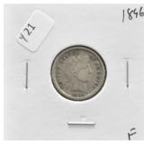 1896 BARBER DIME F