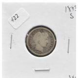 1893 S BARBER DIME VG
