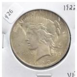 1922 PEACE DOLLAR VF