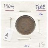 1904 INDIAN HEAD CENT G
