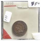 1898 INDIAN HEAD CENT F