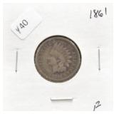 1861 INDIAN HEAD CENT F