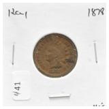 1878 INDIAN HEAD CENT VF KEY DATE