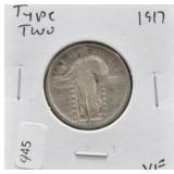 1917 TYPE ONE STANDING QUARTER VF